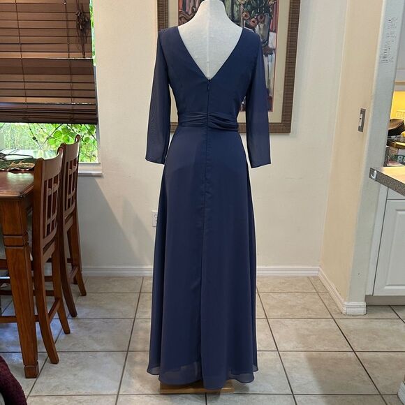 NWT JJ’s HOUSE Stormy Faux Wrap Tie Front Dress/Gown Size 10 - Picture 10 of 11